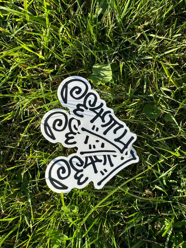 PETTY Graffiti 3" Sticker for wholesale by PETTY Magazine