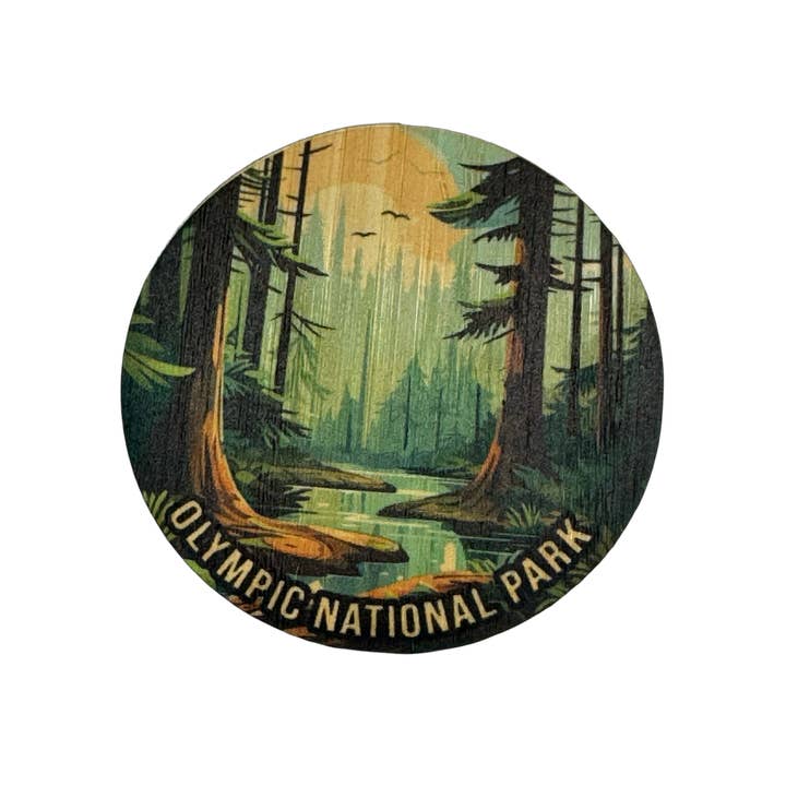 Bamboo Wood Stickers - Wholesale Sticker - Olympic National Park