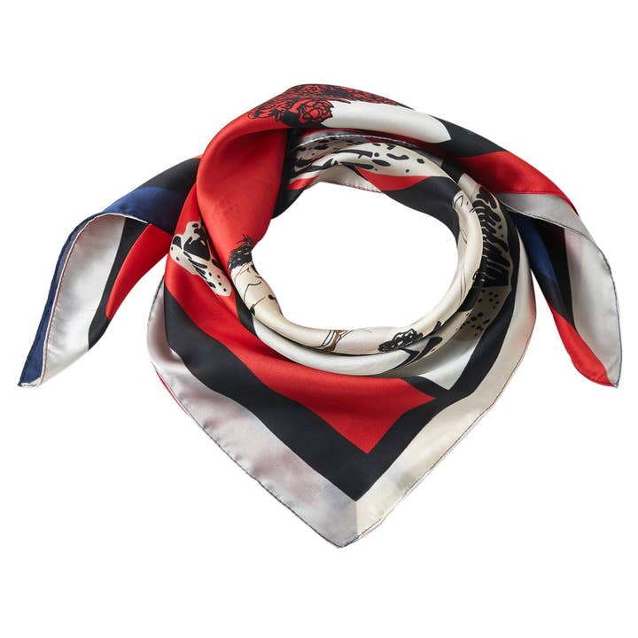 ALBERTO CABALE - Wholesale Scarf - Women's - Triumph Cléo Small Silk Square11