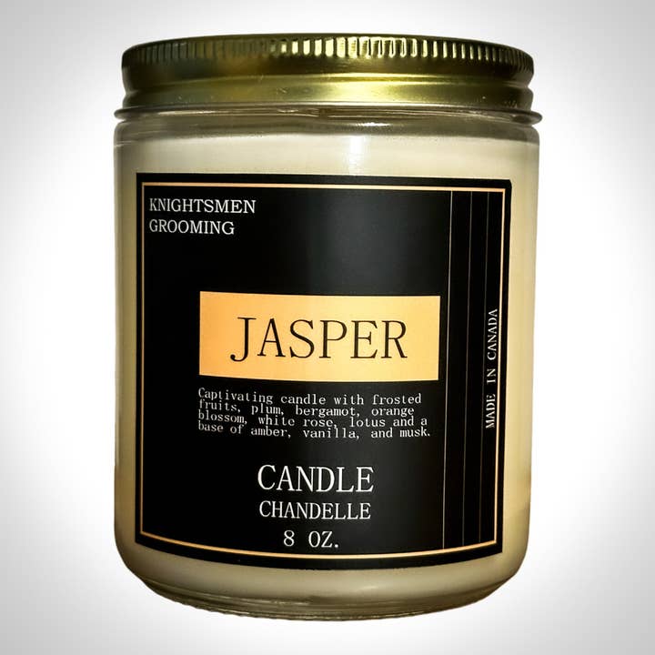 Jasper | Bougie parfumée pour la vente par Knightsmen Grooming