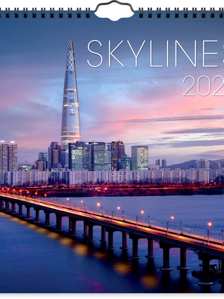 Calendario de pared 2024 Skylines para venta al por mayor de Burde Publishing AB