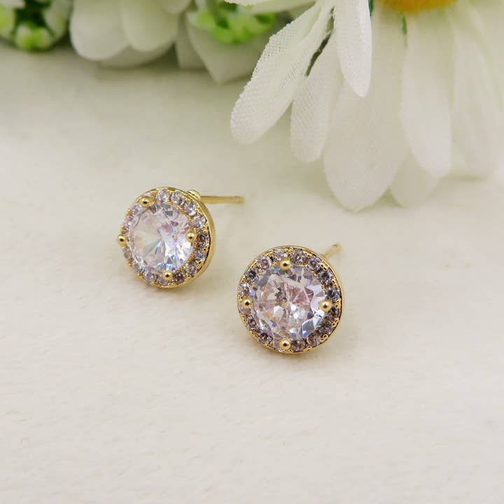 Daemon srls - Vente Parures de bijoux - DELILAH Set de 3 paires - Boucles d'oreilles clous en zirconium cubique3