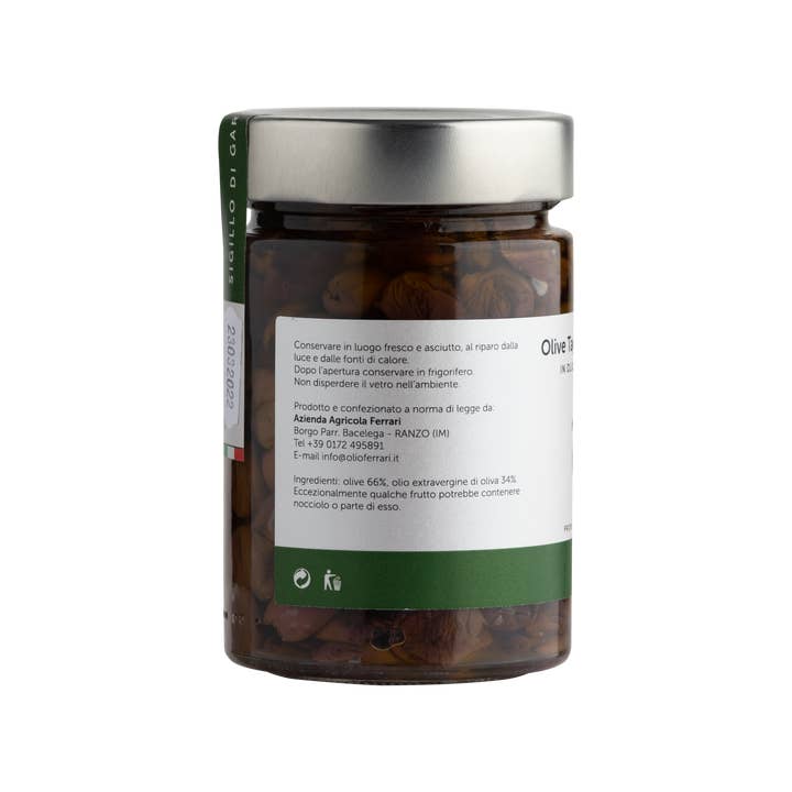 OLIO FERRARI - Wholesale Olives - Taggiasca olives in extra virgin olive oil 270 g.1