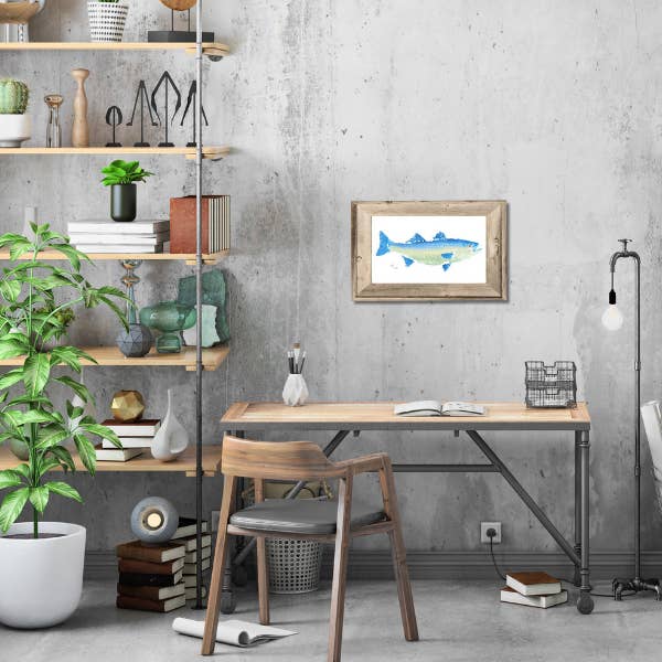 Fish Aye Trading - Wholesale Art print - Yellow Striper Print Wall Art Decor