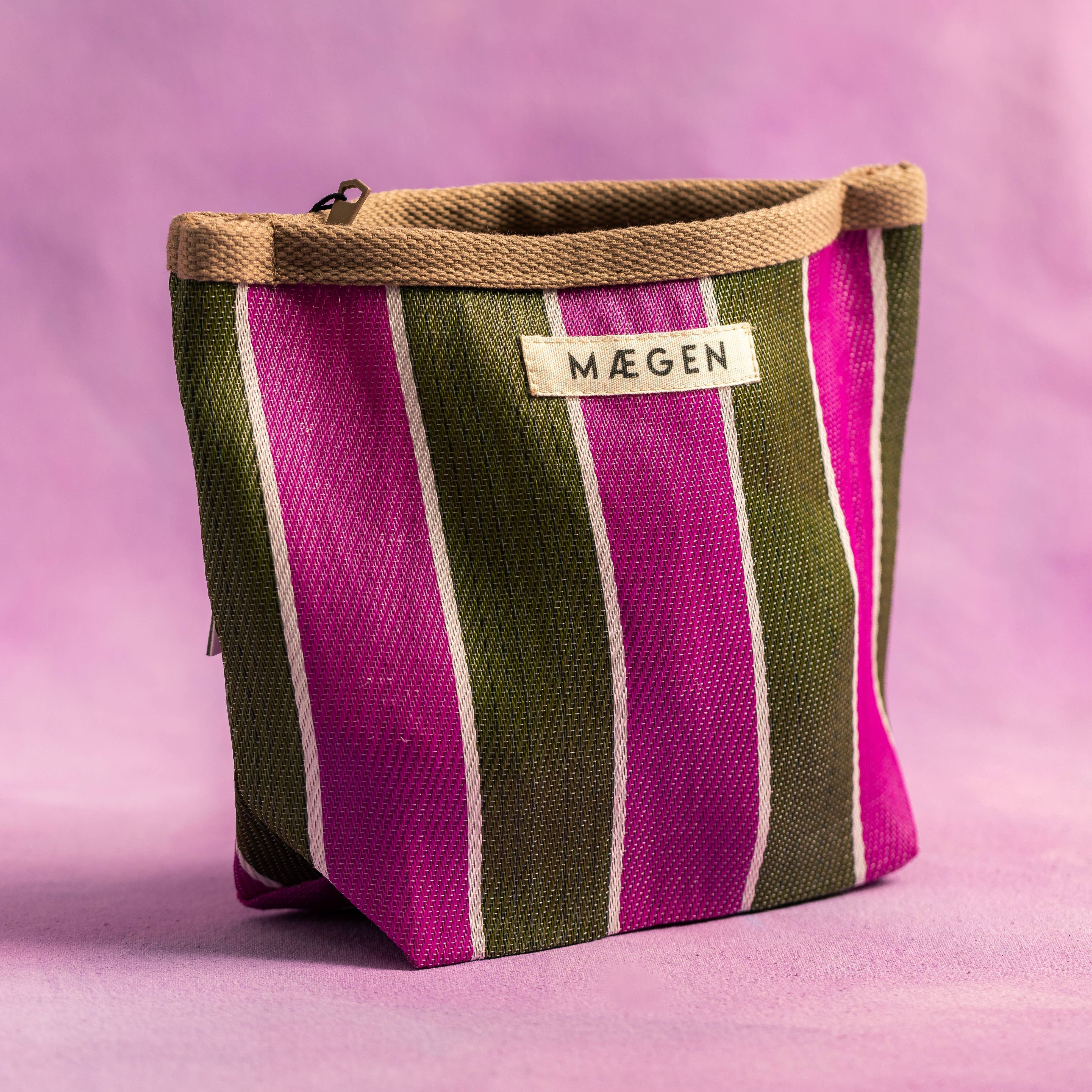 MÆGEN - Vente Pochette – unisexe - Pochette | Marron/ Olive/ Rose1
