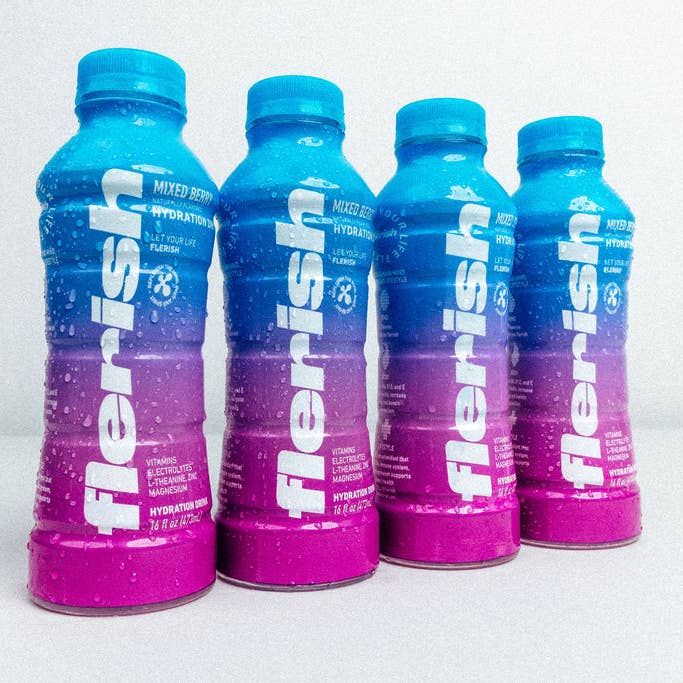 Flerish - Wholesale Sports/Energy Drink - Mixed Berry 12 Pack1