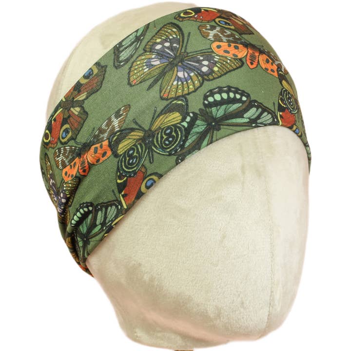 Butterflies Stretch Headband for wholesale by The Sassy Olive Handmade Headbands