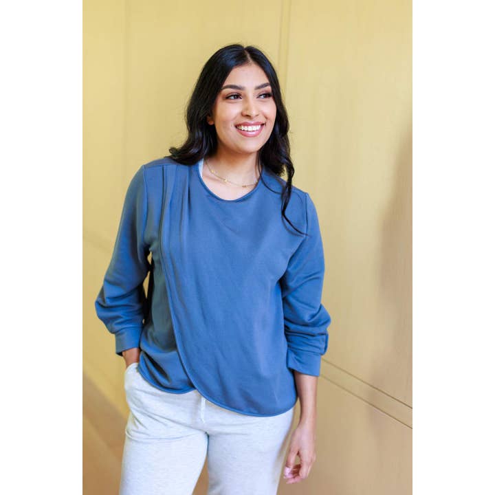 Simple Wishes – Top de amamentação - Maternidade por atacado – Camisola Carlotta Fleece9