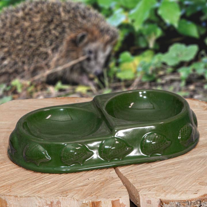 drinking bowl hedgehog. Ceramics greenery for wholesale by Antikas