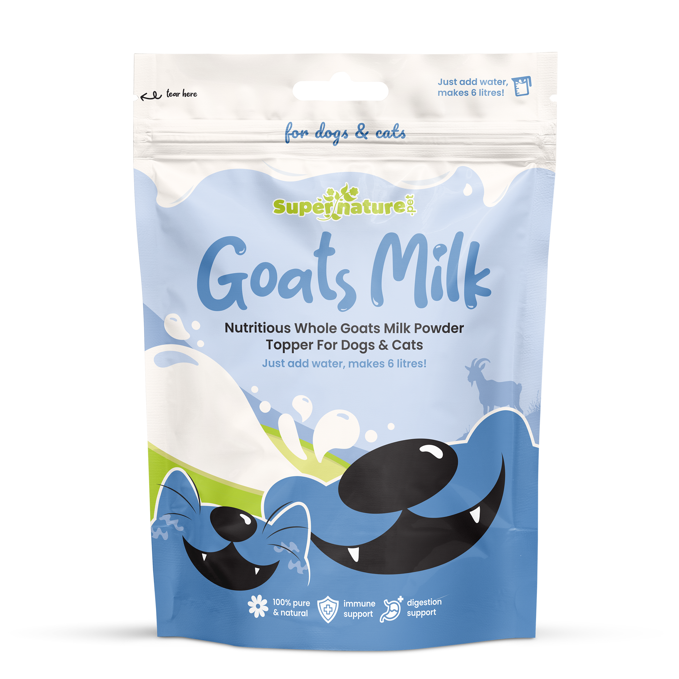 Natures Grub – wholesale Pet supplement – Cat/dog – Supernature Goats Milk Powder | Natural Food Topper for Dogs0