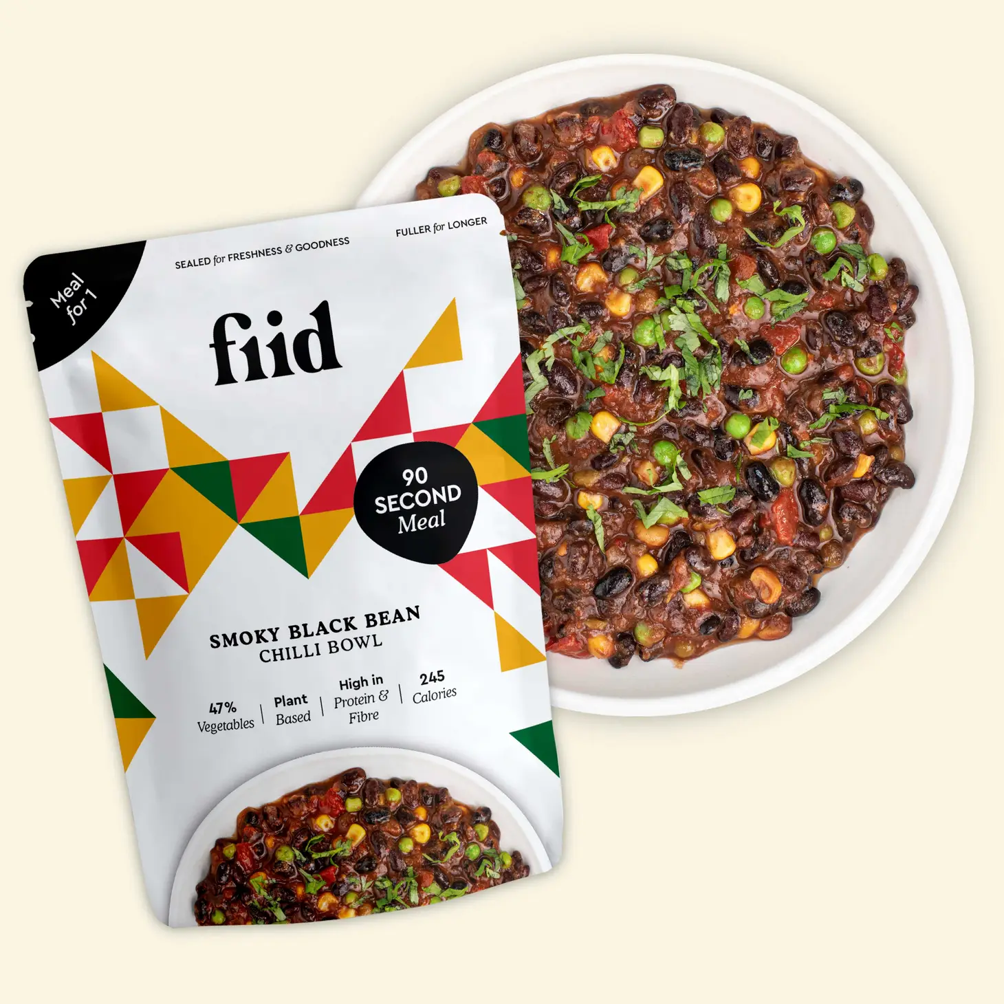fiid - Wholesale Shelf Stable Prepared Meal - Variety Pack - Vegan Meals (1 Case of Each Top Selling SKU)2