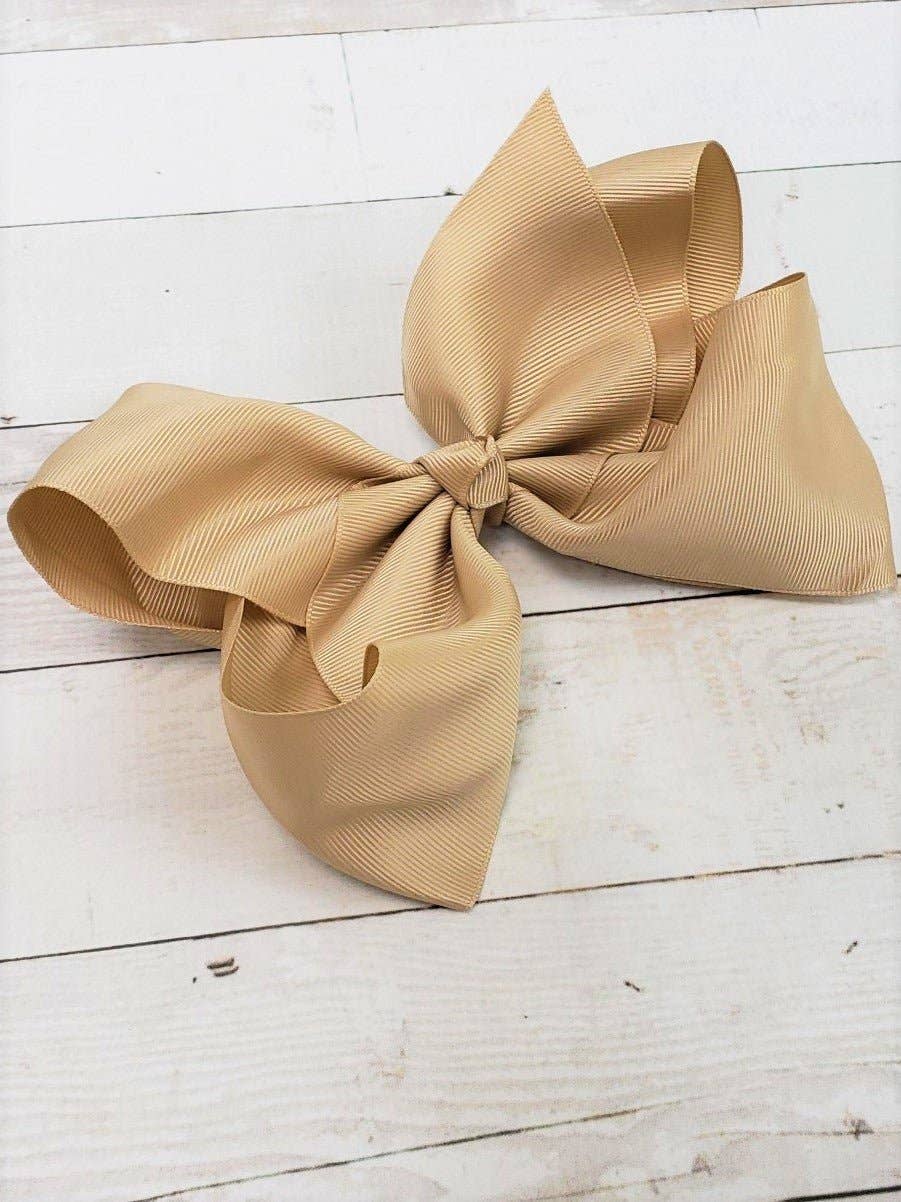 The Hair Bow Company - Vente Nœud pour cheveux – enfant - Noeud en gros-grain taille Texas - Pince crocodile - 16,5 cm - 36 couleurs4