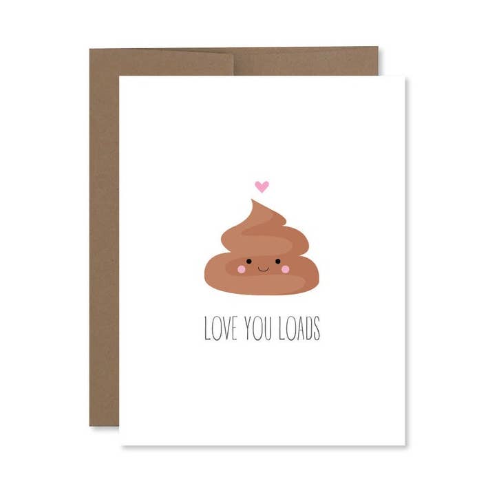 Love You Loads Card for wholesale by corgicardco