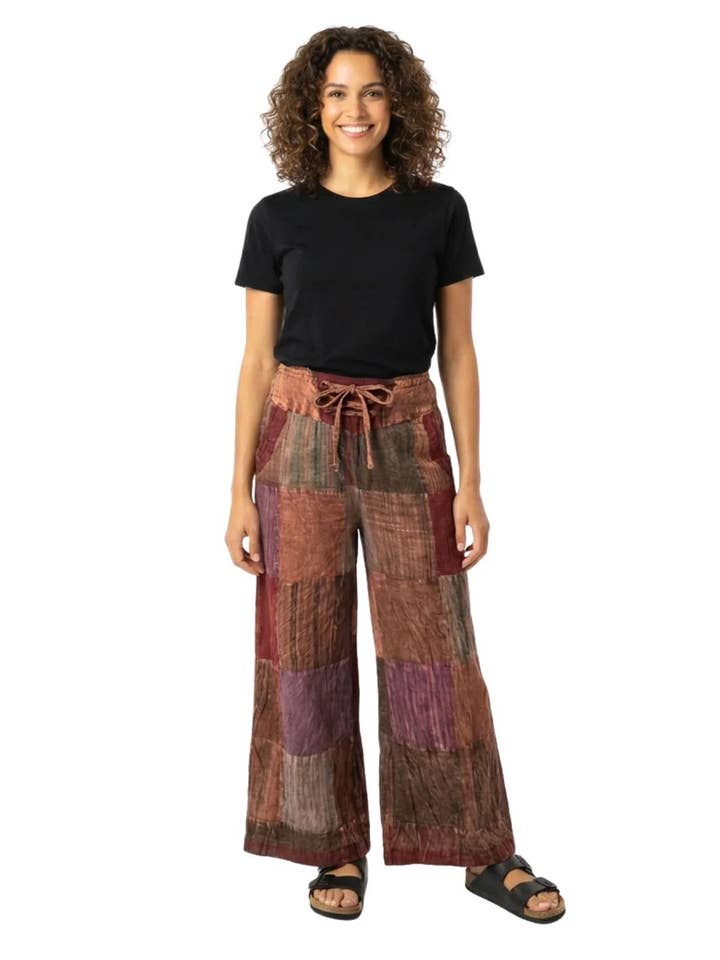 Ark Imports – Großhandel Hose – Damen – Rastra Patchwork-Hose1