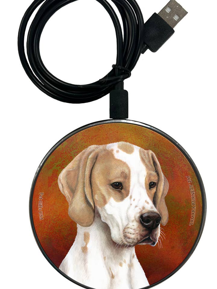 Carregador de Telemóvel Pointer Inglês Limão e Branco - Zoomies por atacado de Pet Gifts USA, LLC