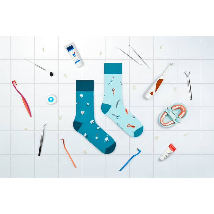 Spox Sox - Wholesale Socks - Unisex - Dentist socks | Teeth dental socks - mismatched socks1