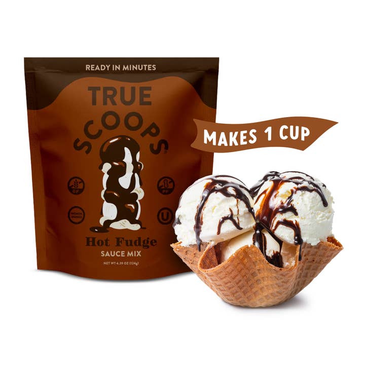 True Scoops - Wholesale DIY Food Kit - True Scoops Ice Cream Starter Kit - Chocolate & Hot Fudge