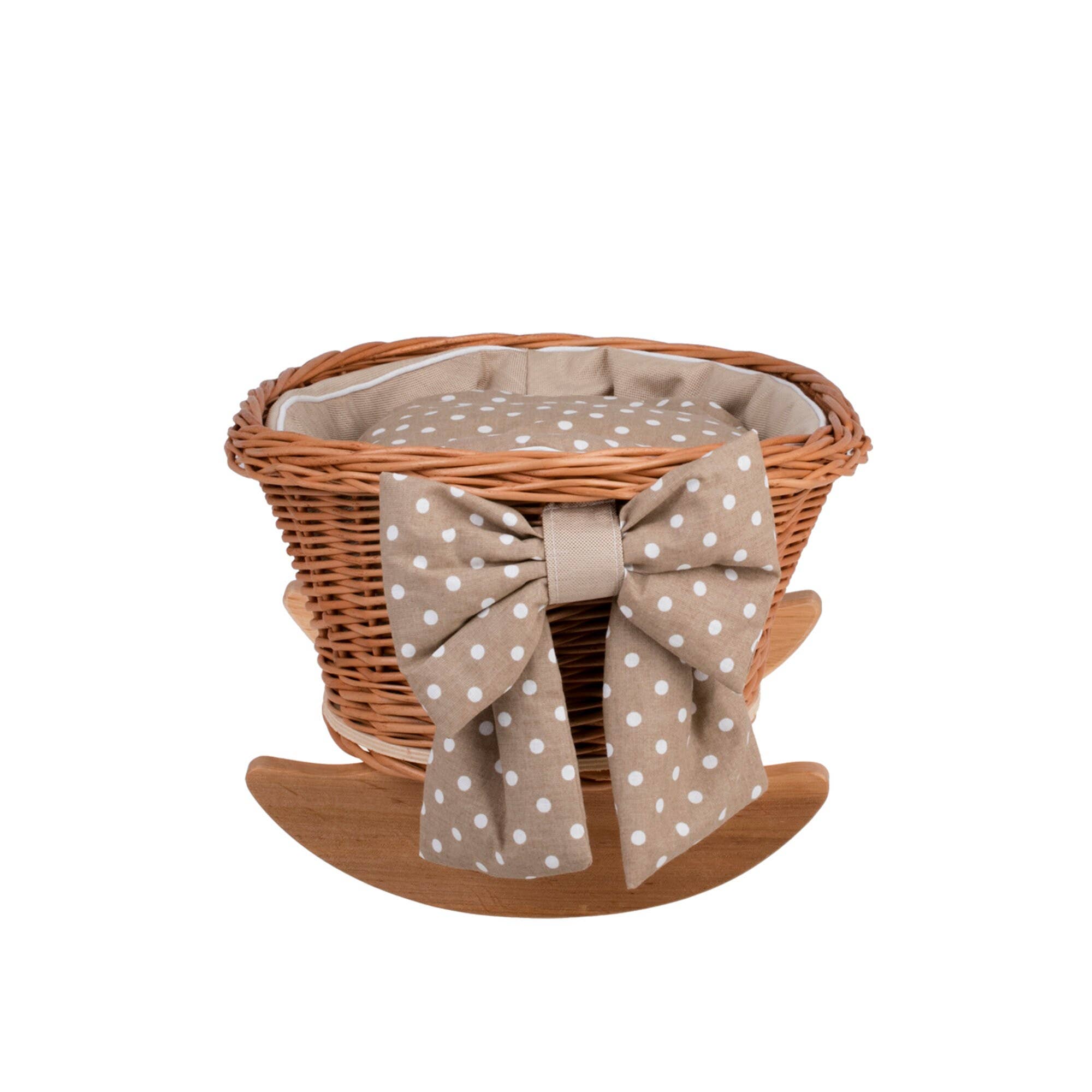 The Wicker Stories - Wholesale Doll Accessory Kit - Kids - High Wicker Pram And Cradle With Bedding2