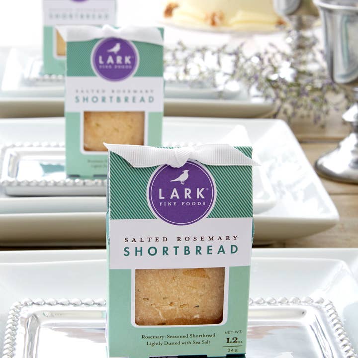 Lark Fine Foods - Wholesale Cookie - Salted Rosemary Shortbread "Petit Paquet" - Case of 242