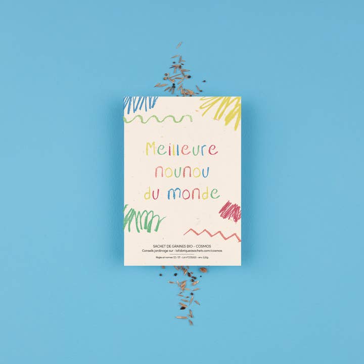 La mejor niñera del mundo - Cosmos Seed Bag para venta al por mayor de La Fabrique à Sachets