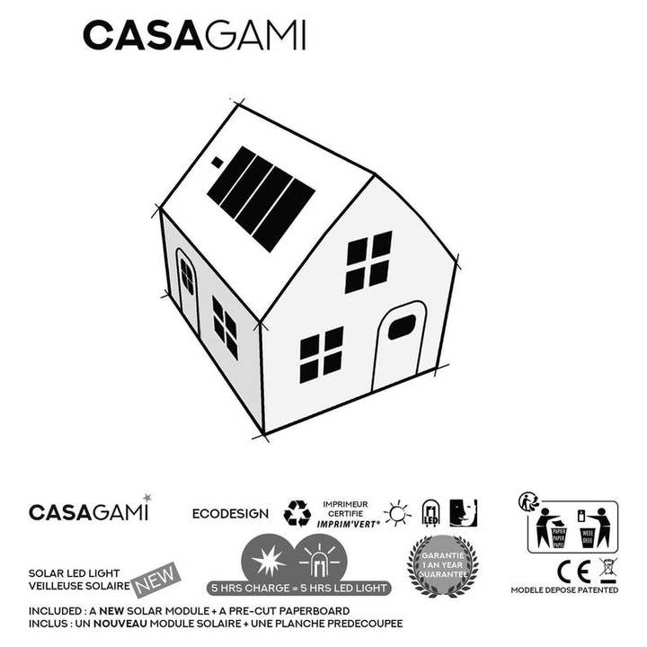 Litogami - Wholesale Night Light - Casagami Original Kraft Solar Night Light5