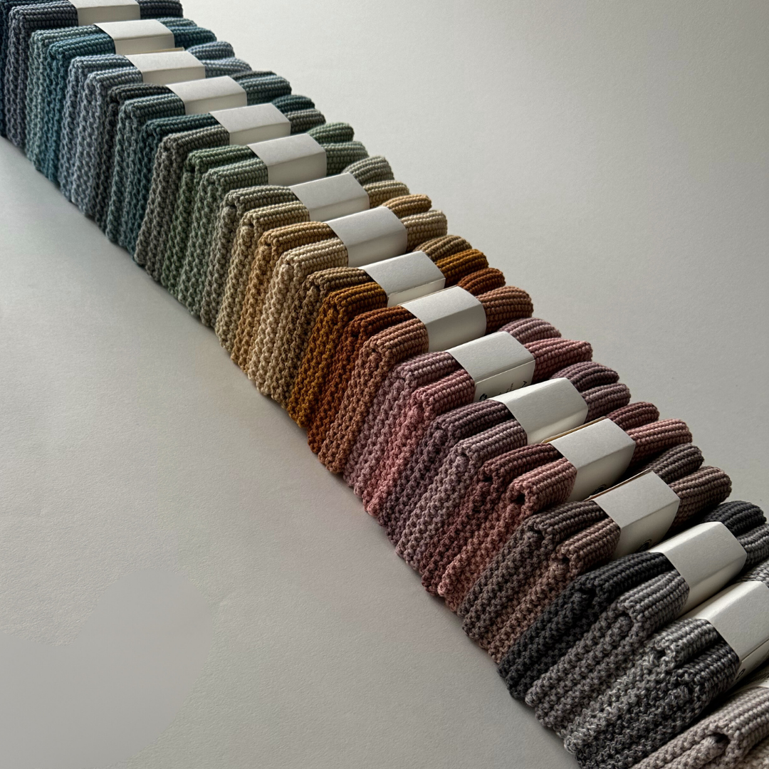 Aspegren Denmark – toalha de cozinha por atacado – Panos de prato tricotados em algodão orgânico - Conjunto com 2 unidades - Mostarda2