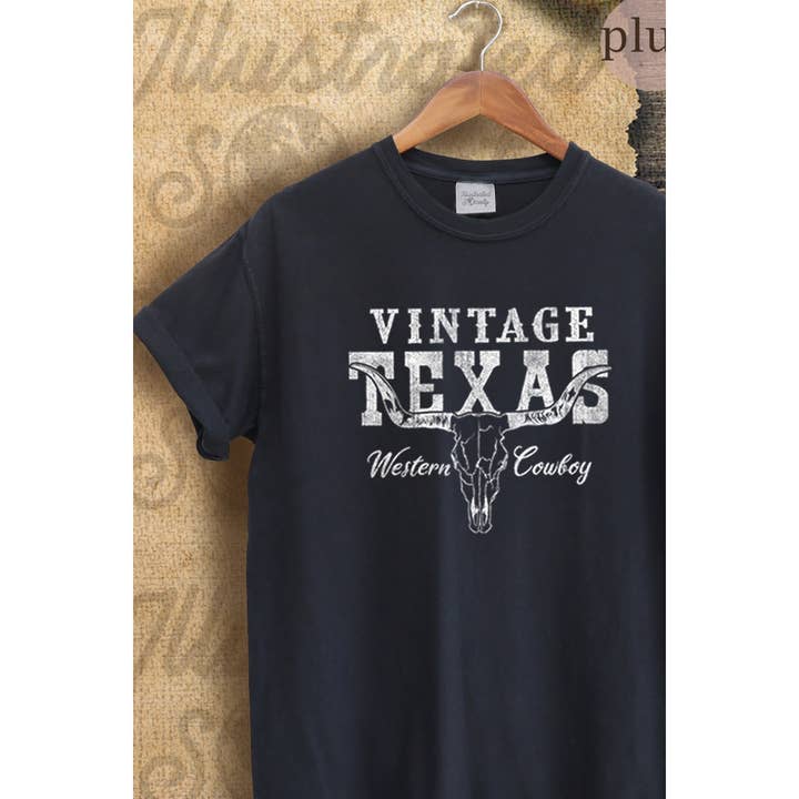 VINTAGE TEXAS VINTAGE GRAPHIC TEE for wholesale by Illustrated Society
