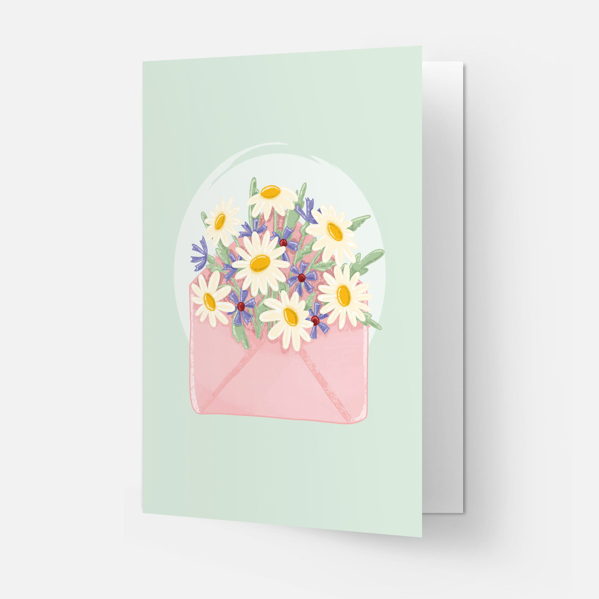 Kaart Blanche - Wholesale Everyday Greeting Card - Flowers mail greeting card1