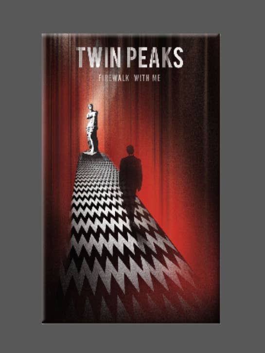 TWIN PEAKS, Magnet, Button, Mirror, David Lynch, Black Lodge for wholesale by Ba Ba Buttons