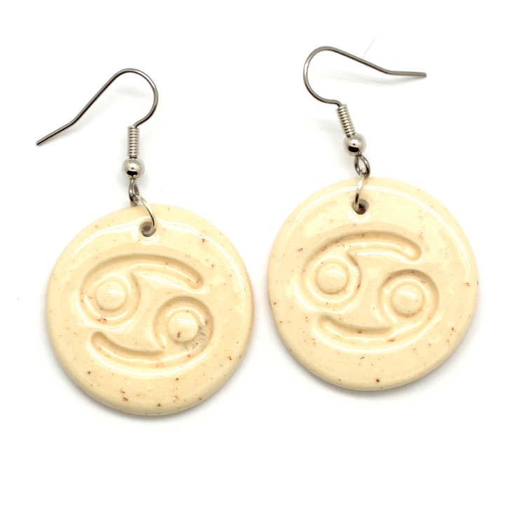Dunitz & Company - Wholesale Dangle Earrings - Zodiac Ceramic Disc Earrings3