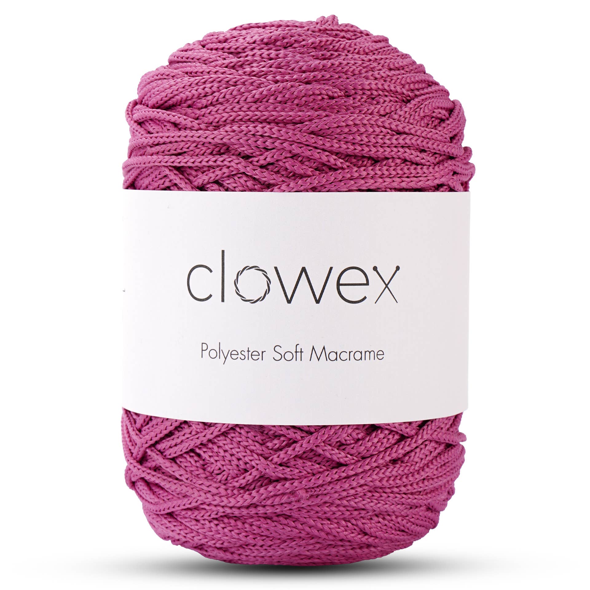 Clowex Textile LLC - Vente Fils à tricoter - Corde Macramé Douce en Polyester 2,5 mm, Fil de Corde Tressé Coloré59