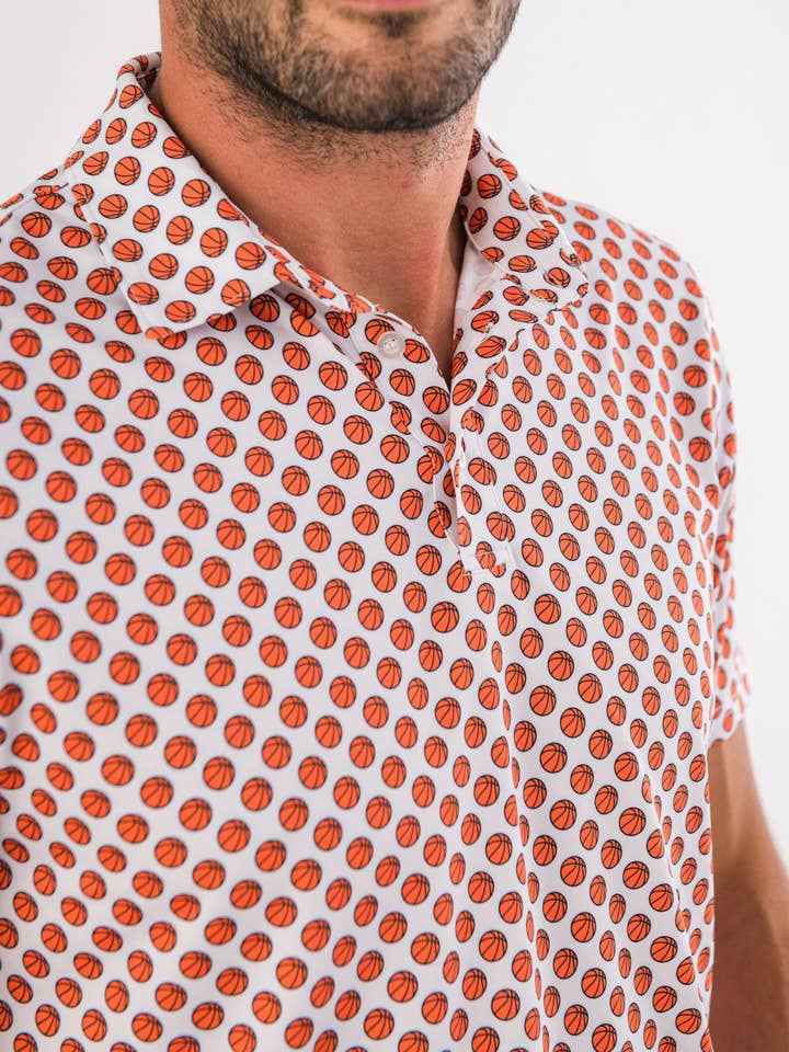 Orange Boys Basketball Madness Knit Short Sleeve Performance Polo
for wholesale on Faire8