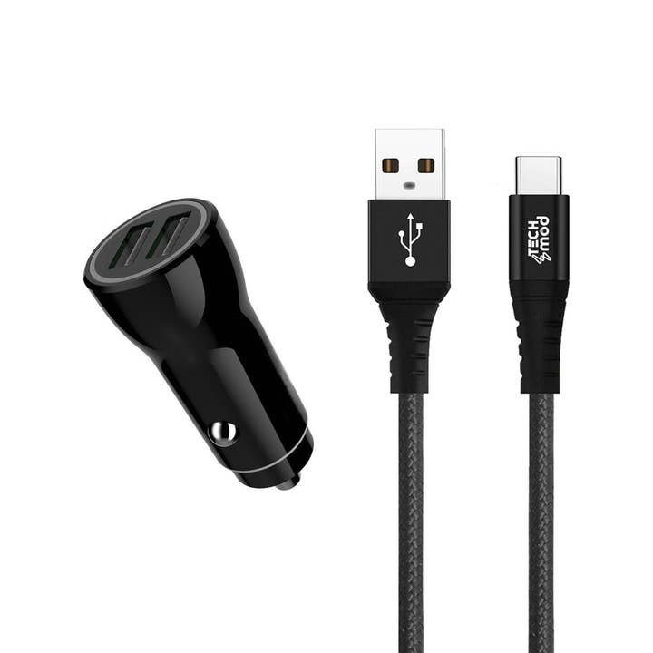 LAX Gadgets - Wholesale Charging Cable - Car Charger With USB C to Lightning Cable-6ft - Retail Pack