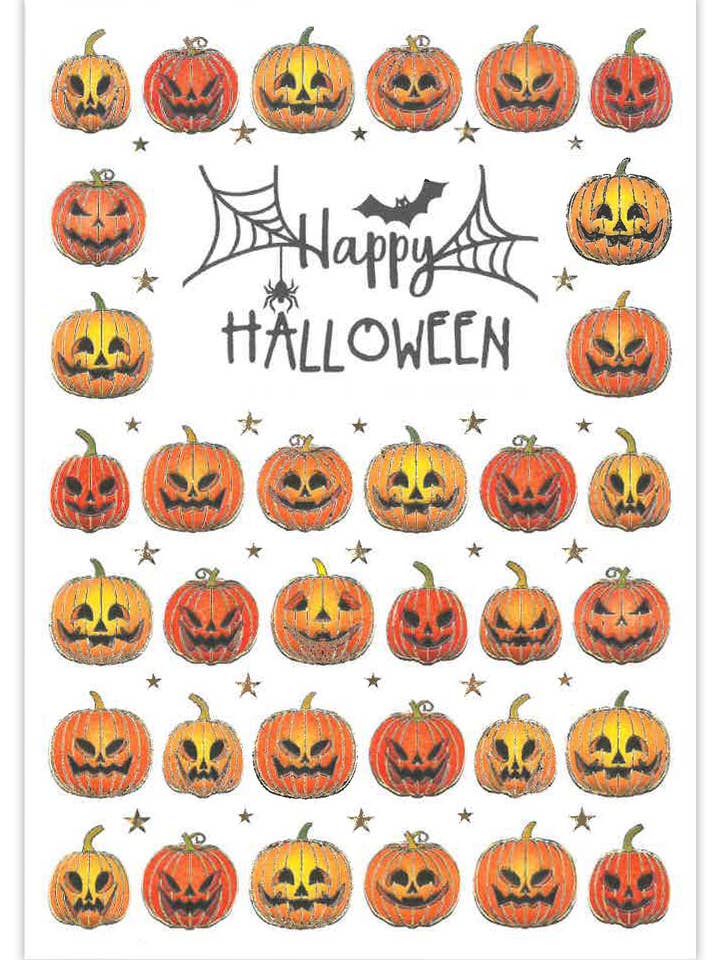 HALLOWEEN GREETING CARD PUMPKIN for wholesale by Notes & Queries, Inc.