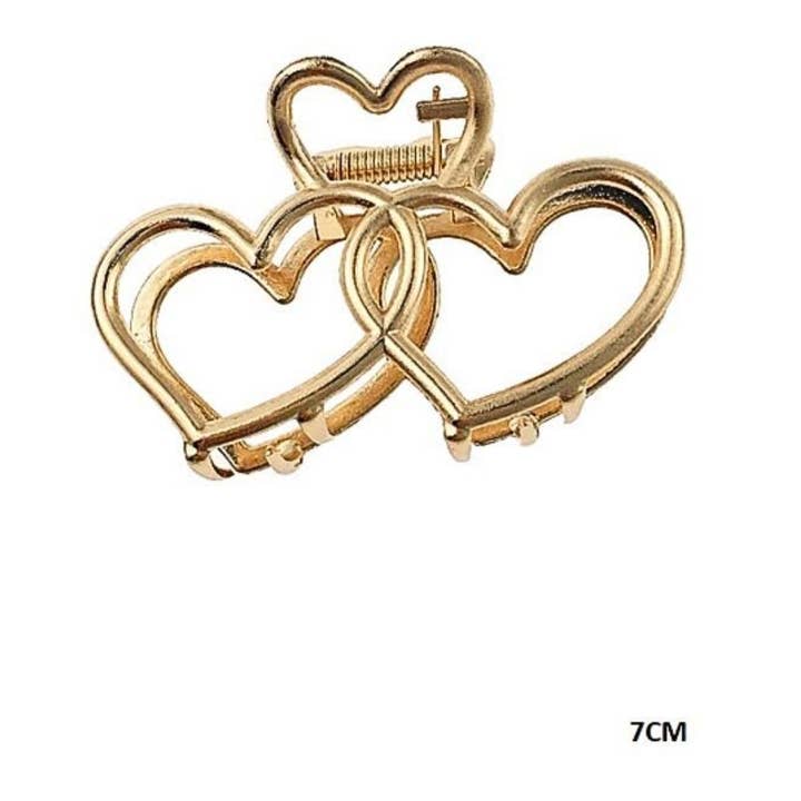Metal Heart Claw Clip for wholesale by Atlas Fashion