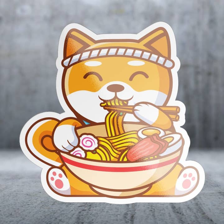 Goldkatze Ramen - Aufkleber für den Großhandel von Two Feet Treats