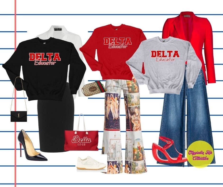 OFC Tees & Gifts - Wholesale Graphic Sweatshirt - Women's - Delta Sigma Theta Sorority Inspired Educator Sweatshirt4