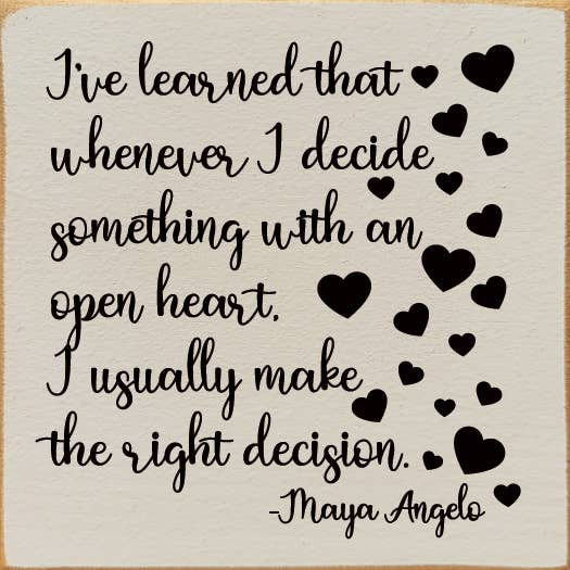 Targa da parete con citazione di Maya Angelou per la vendita all'ingrosso da parte di SAWDUST CITY