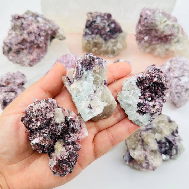 Lepidolite Unicorn Crystal - Rare Find! for wholesale by Rock Paradise