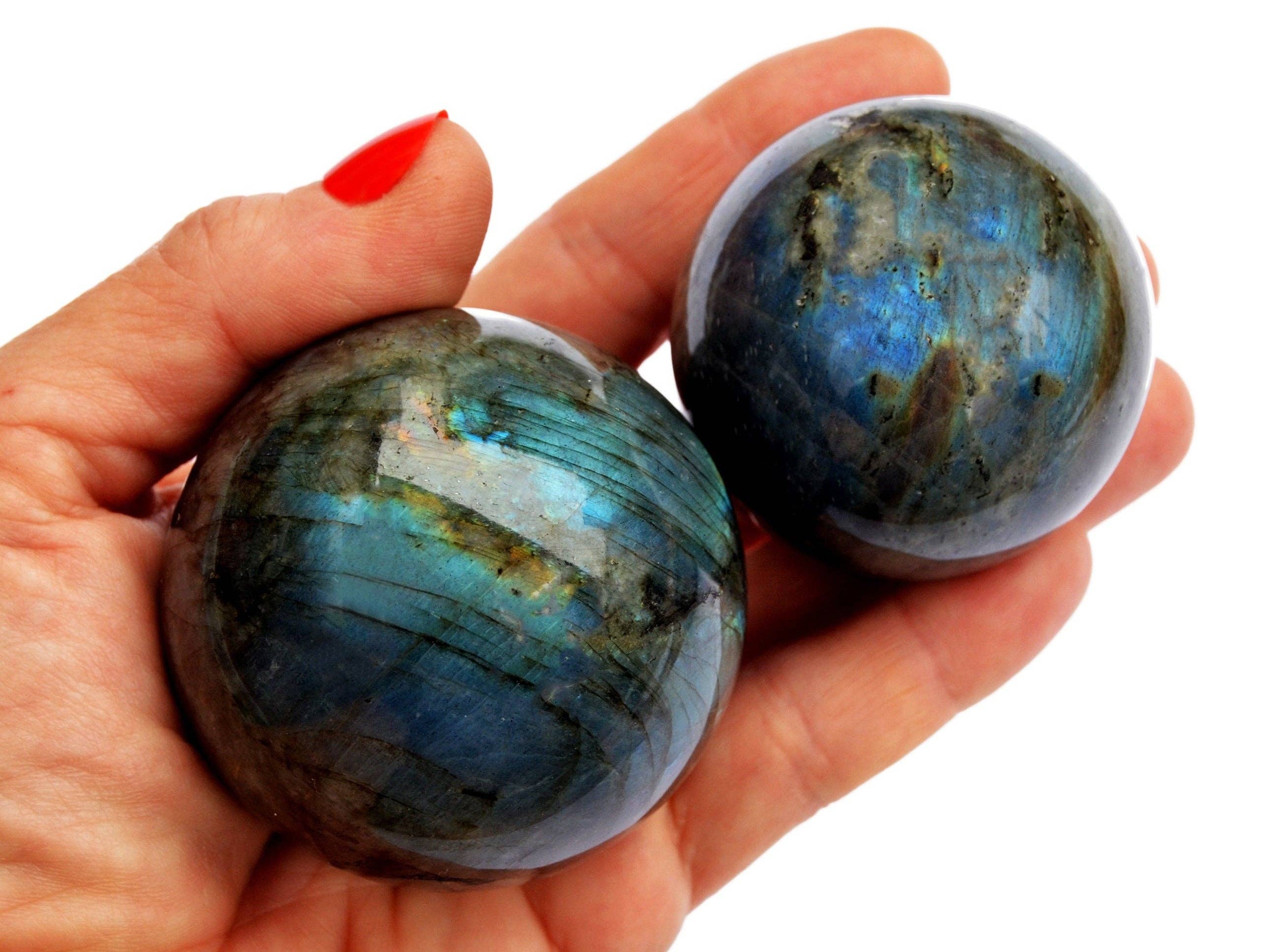 Kaia & Crystals - Wholesale Spiritual Stone/Crystal - Labradorite Sphere Stone (45mm - 60mm)1