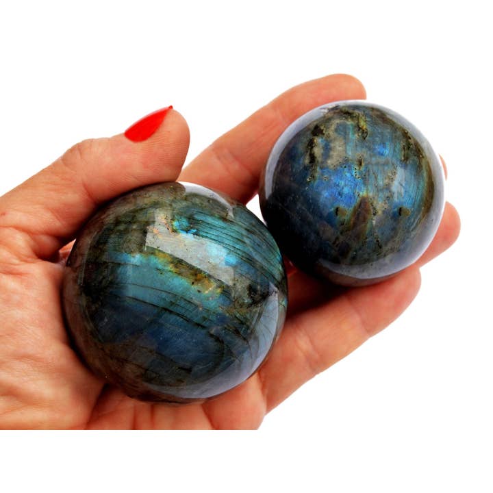 Kaia & Crystals - Wholesale Spiritual Stone/Crystal - Labradorite Sphere Stone (45mm - 60mm)1