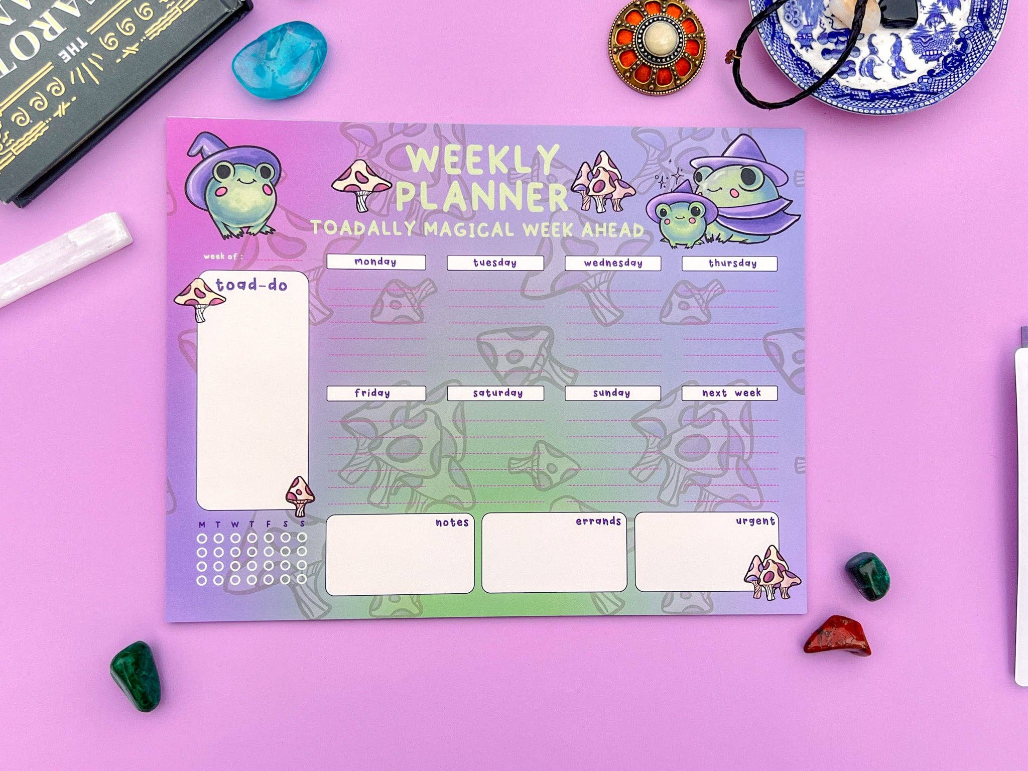 Meldoodles - Wholesale Planner - Hocus Croakus Weekly Planner by Meldoodles1