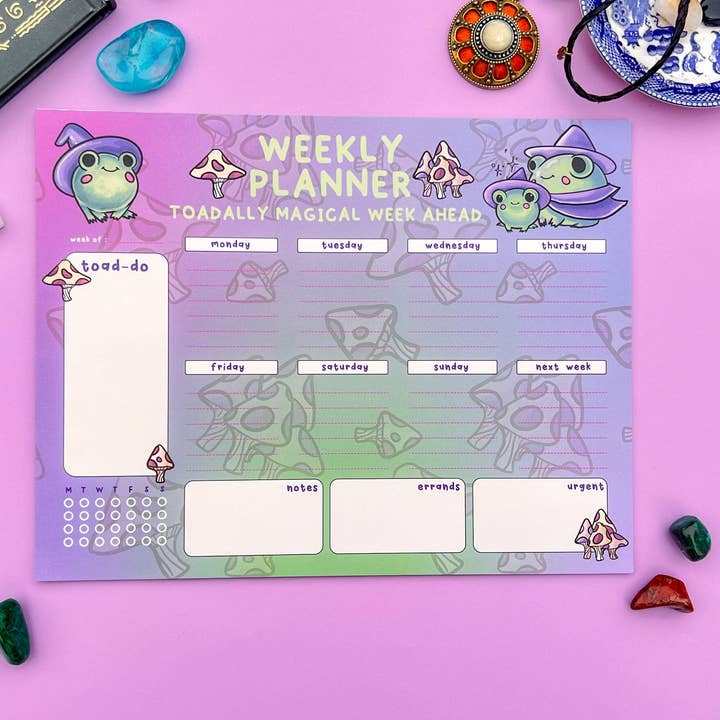 Meldoodles - Wholesale Planner - Hocus Croakus Weekly Planner by Meldoodles1