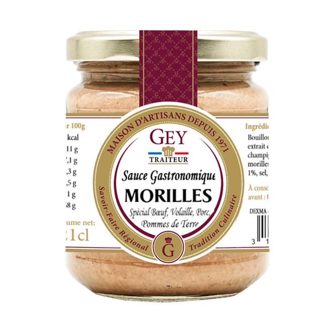 Morel sauce with cognac 21cl - Raoul Gey Traiteur - 27051 for wholesale by Maison RGEY