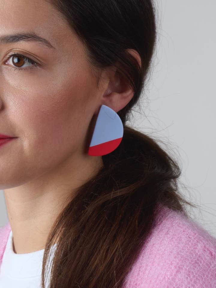 ORECCHINI OCCHIOLINO BLU per la vendita all'ingrosso da parte di DELAROSA STUDIO