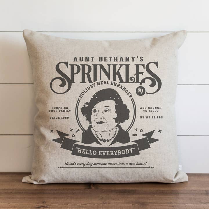 Aunt Bethany Pillow Cover for wholesale by Porter Lane Home