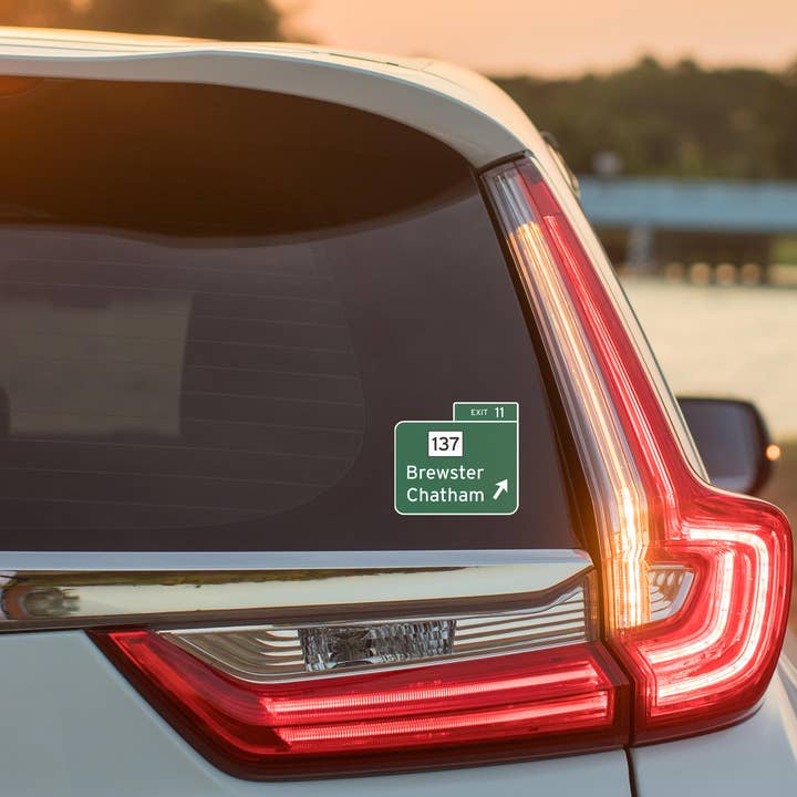 Cape Cod Stickers - Wholesale Sticker - Exit 11 Route 6 Old Cape Cod Exit Number Waterproof Sticker1