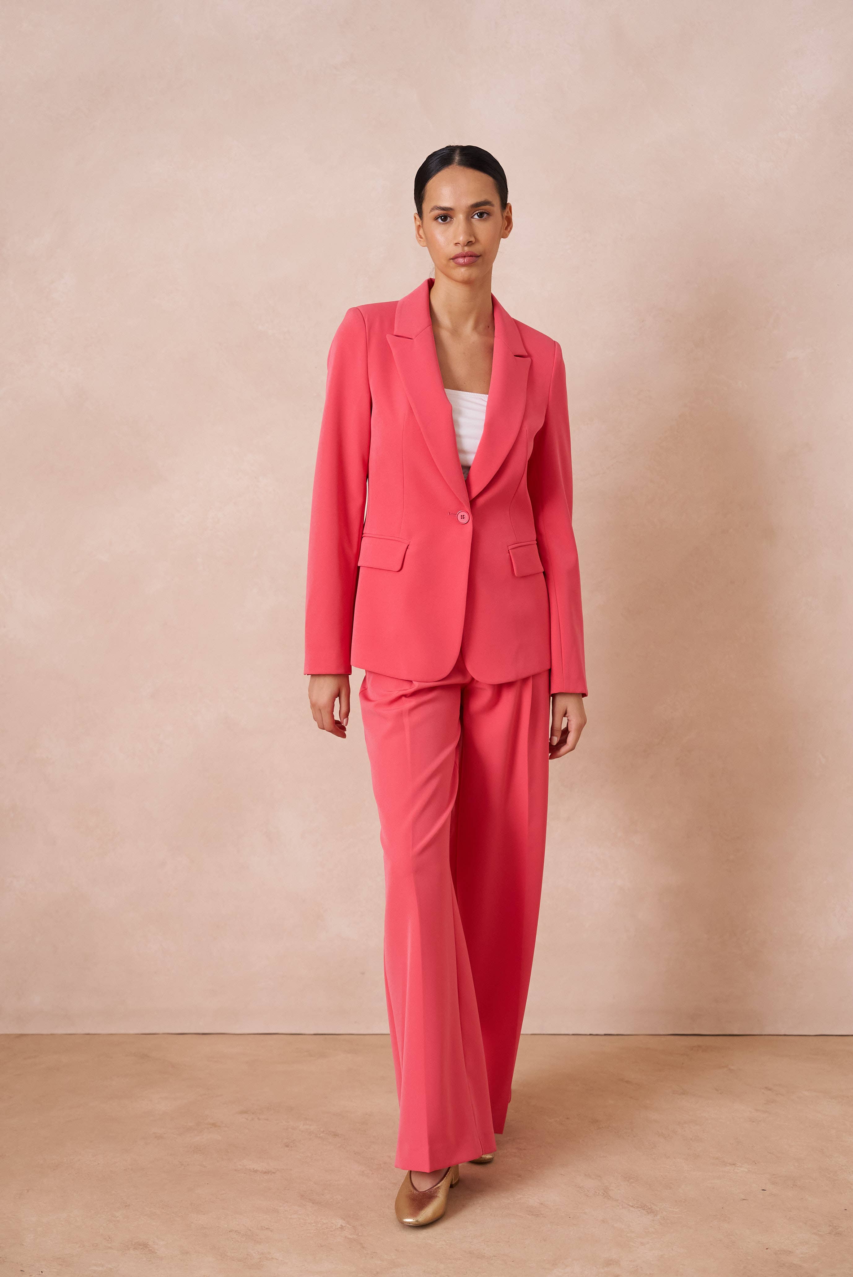 Attentif Paris - Wholesale Suit Jacket - Women's - [Timeless] Fitted single-button plain jacket19