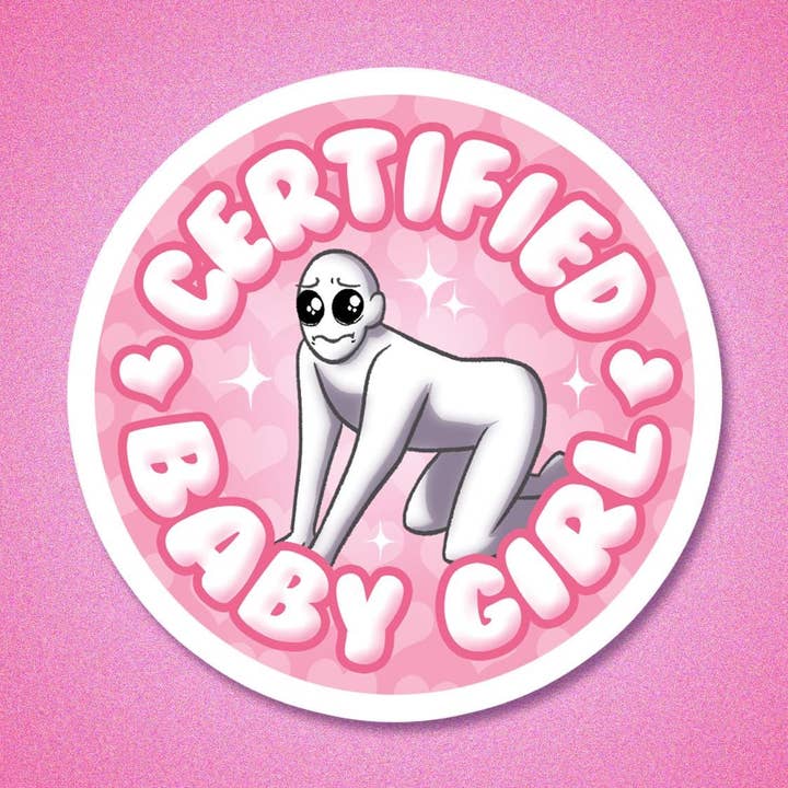 Pegatina Meme de Chica Bebé Certificada para venta al por mayor de Nicole Alt Delete