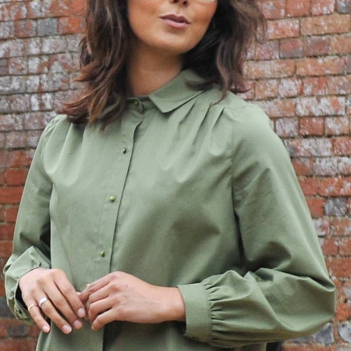 The Avid Seamstress LTD – Kit de costura artesanal por atacado – NOVO - O Padrão de Costura da Blusa Plissada1